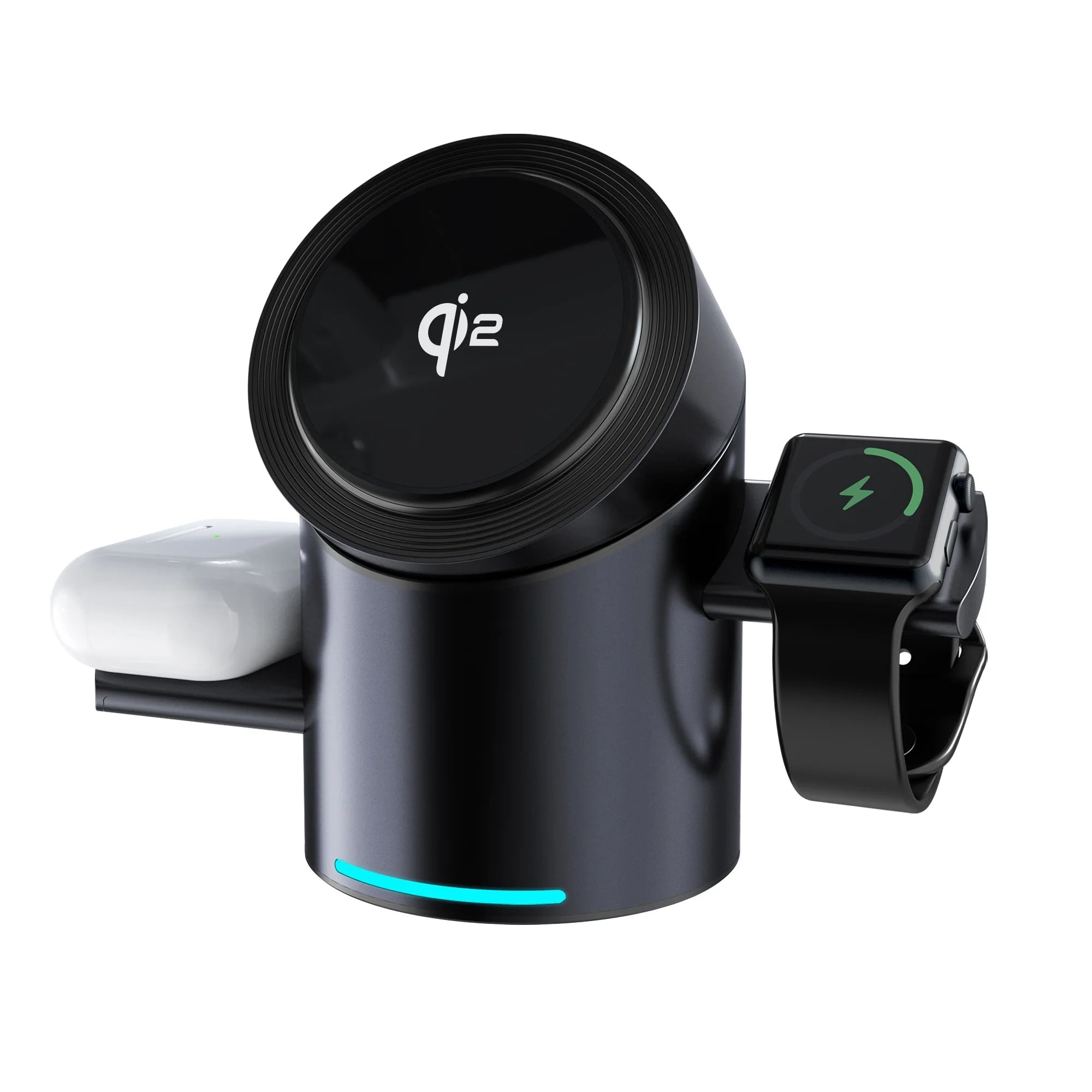 Station de recharge rotative Qi2 TriCharge