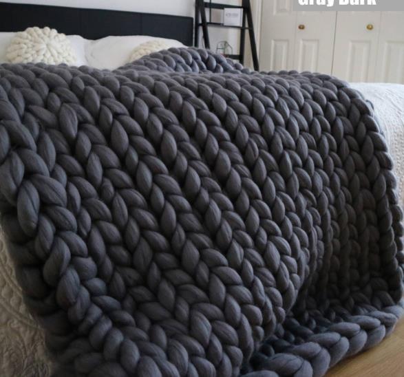 Bunte Wellenkuscheldecke