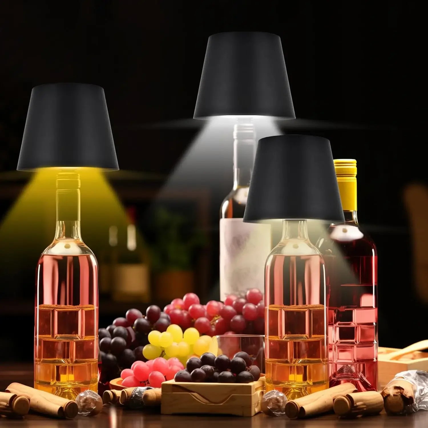Kreative Flaschenlampe