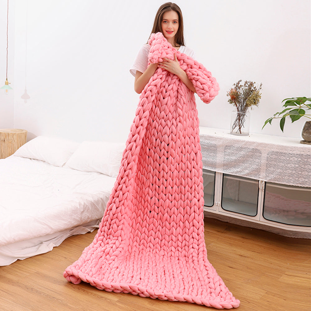 Bunte Wellenkuscheldecke