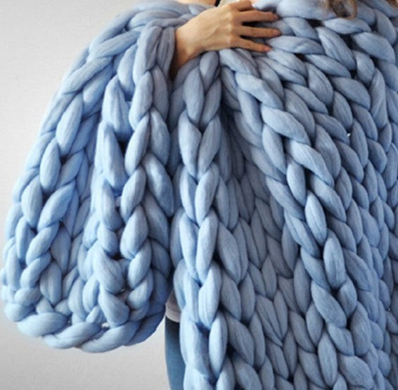 Bunte Wellenkuscheldecke
