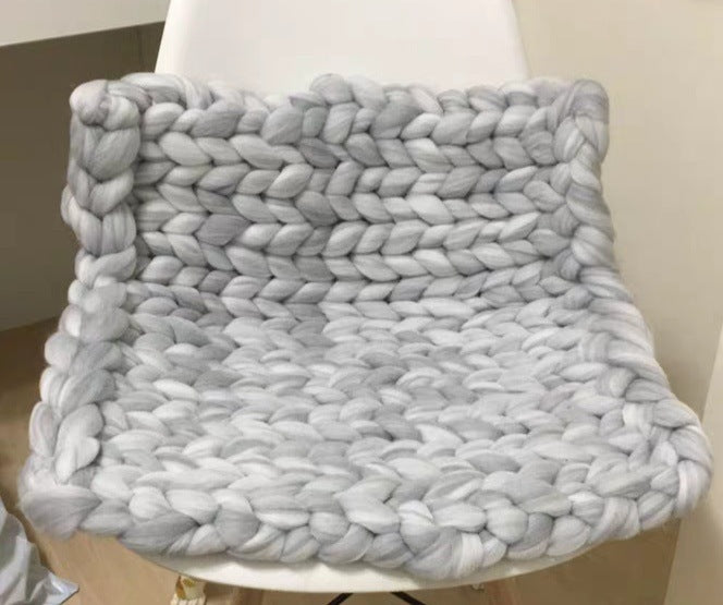 Bunte Wellenkuscheldecke