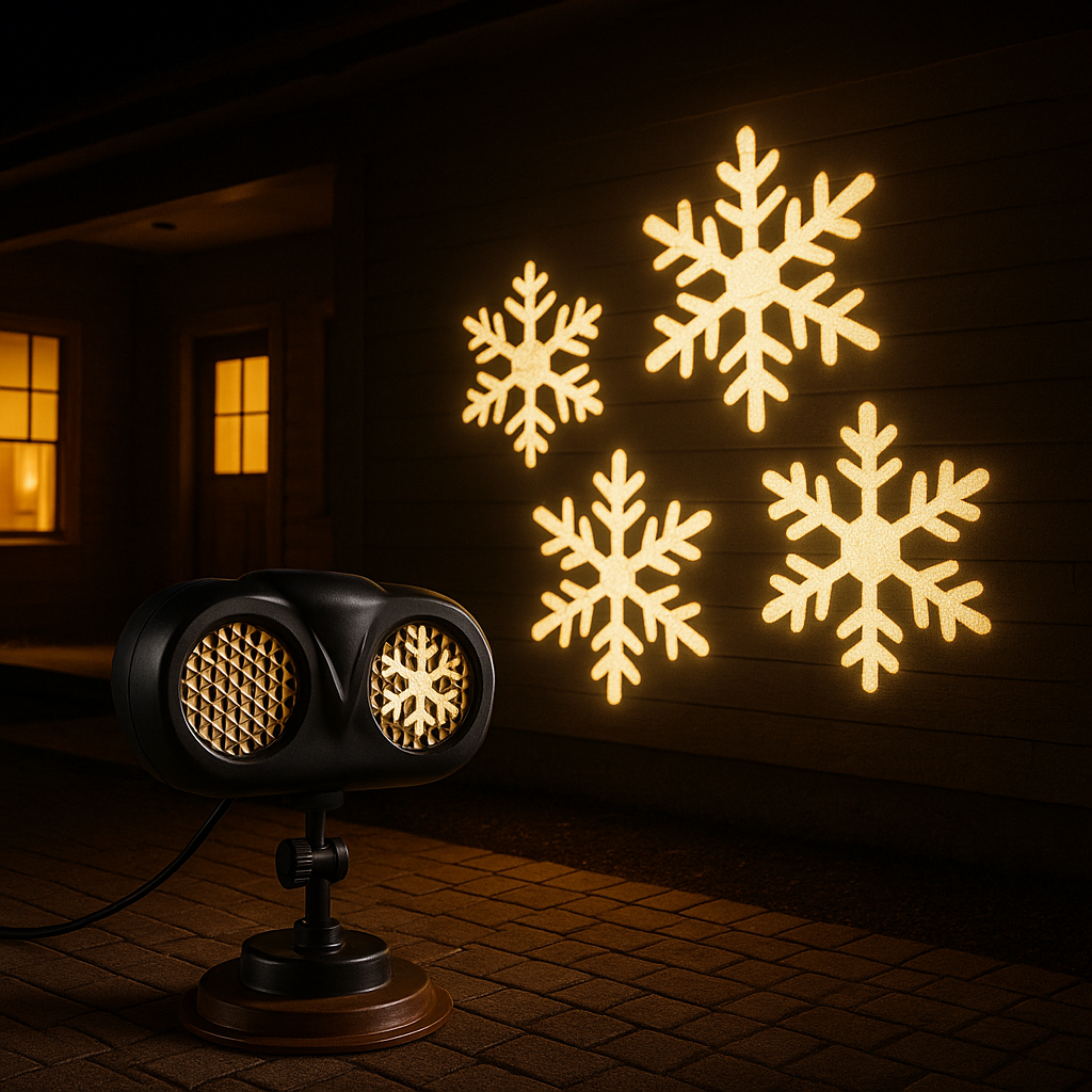 Weihnachts Schneeflockenprojektor