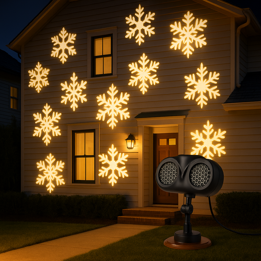 Weihnachts Schneeflockenprojektor