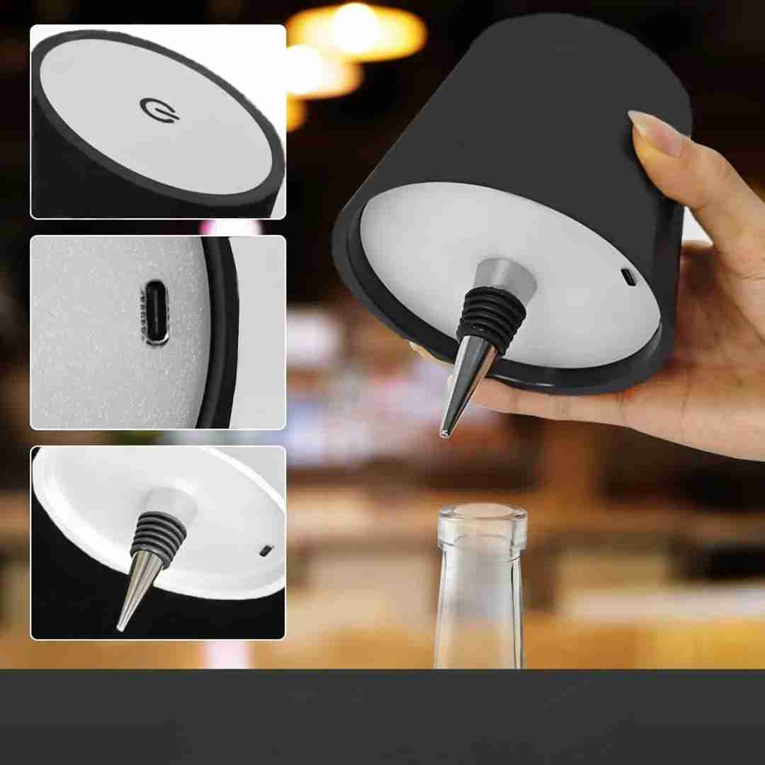 Kreative Flaschenlampe