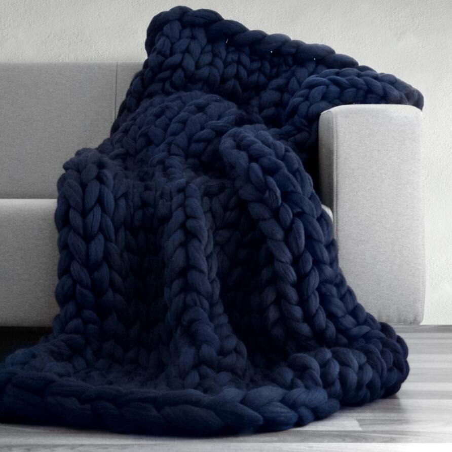 Bunte Wellenkuscheldecke
