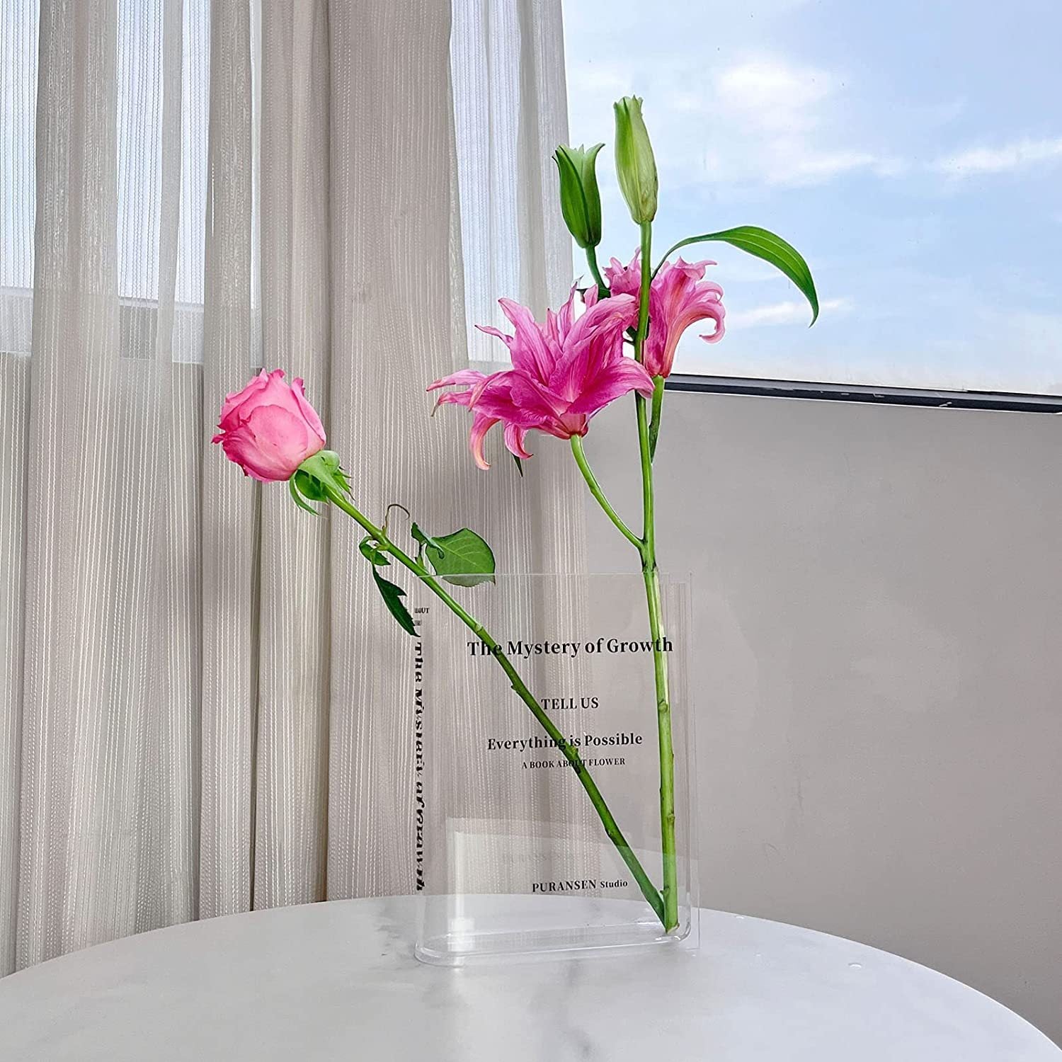 Deko Acryl Blumenvase