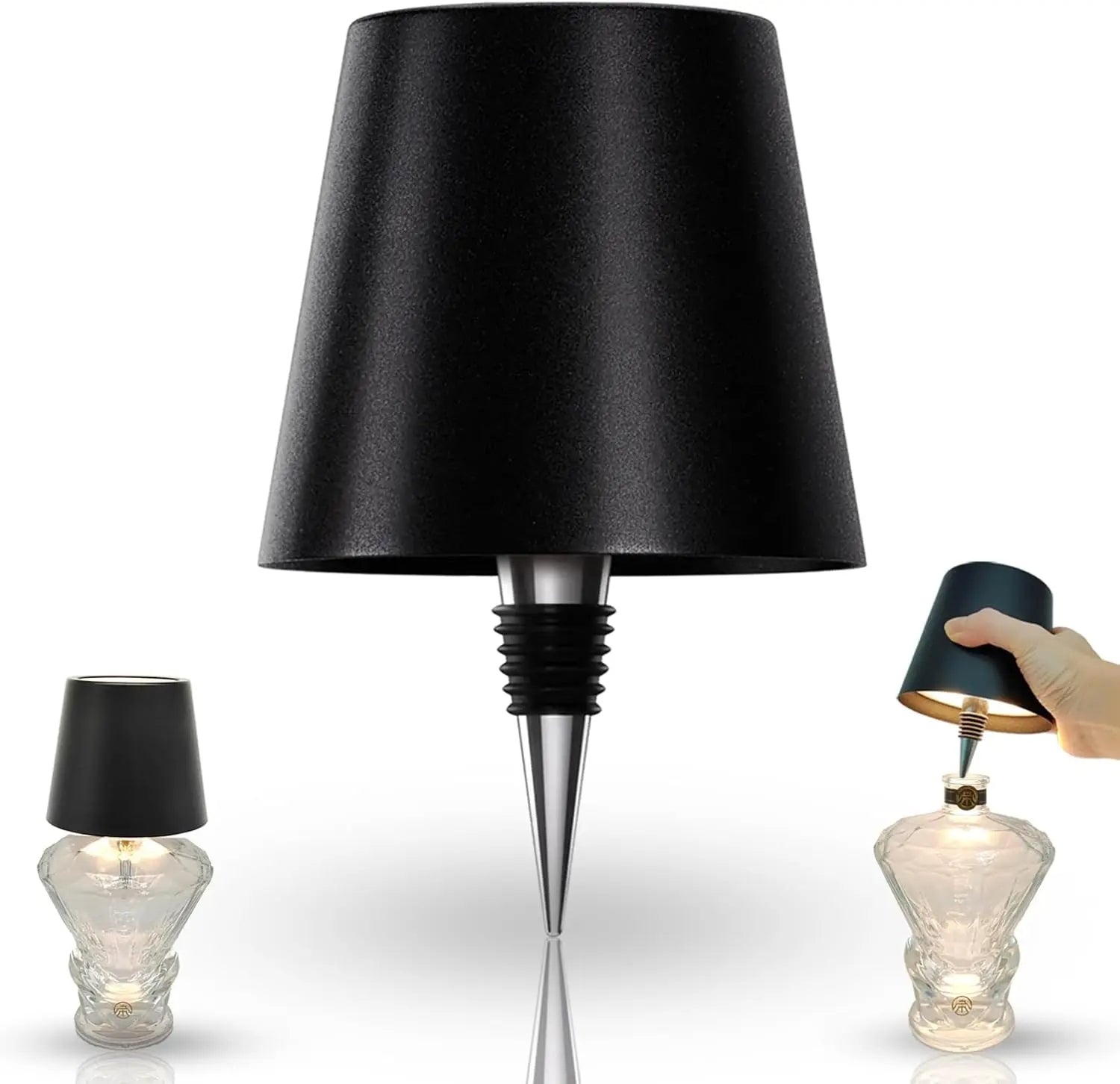 Kreative Flaschenlampe