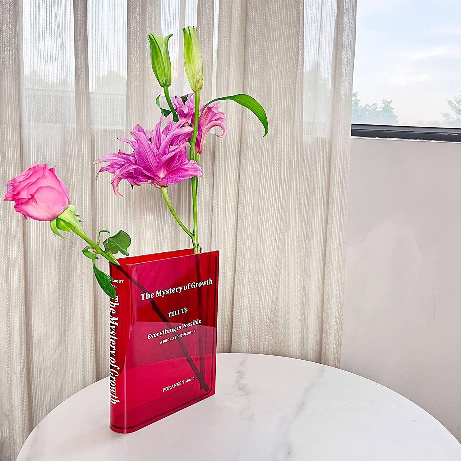 Deko Acryl Blumenvase