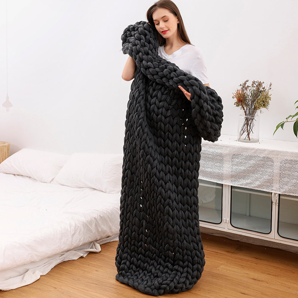 Bunte Wellenkuscheldecke